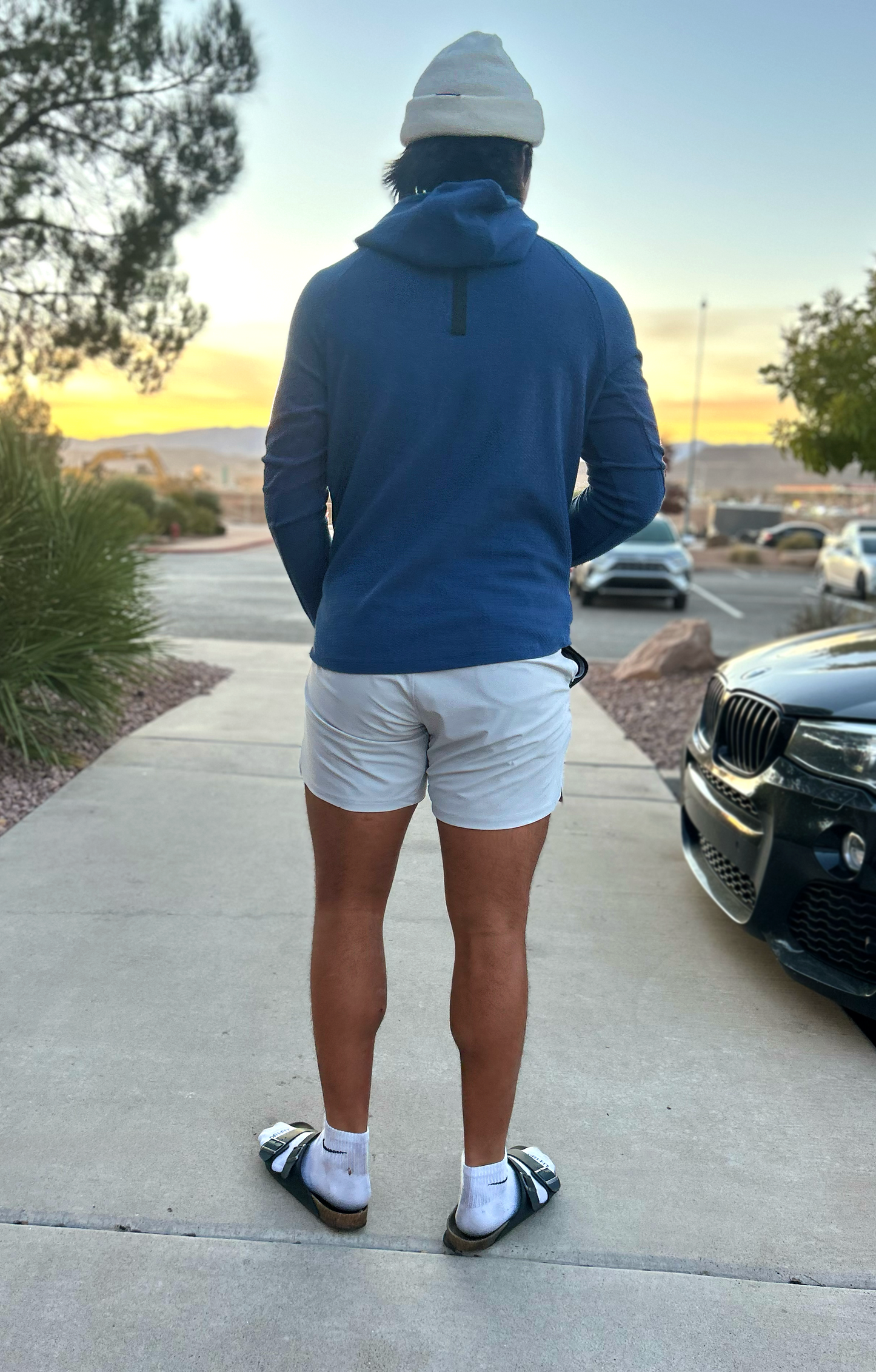 Premium Waffle Hoodie - Navy